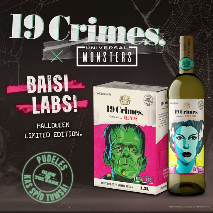 19 Crimes x Universal Monsters