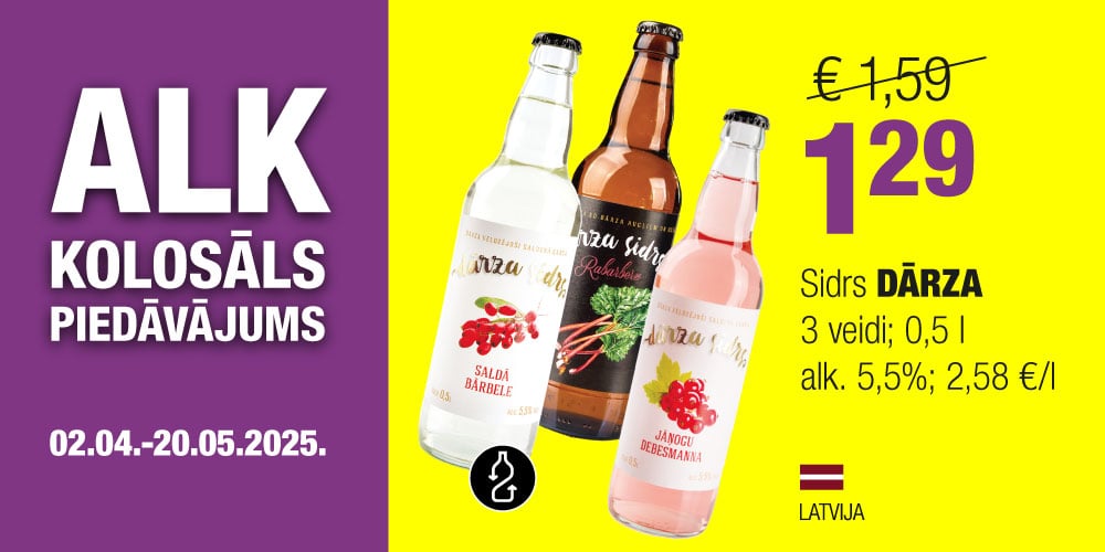 Alus, sidri, kokteiļi