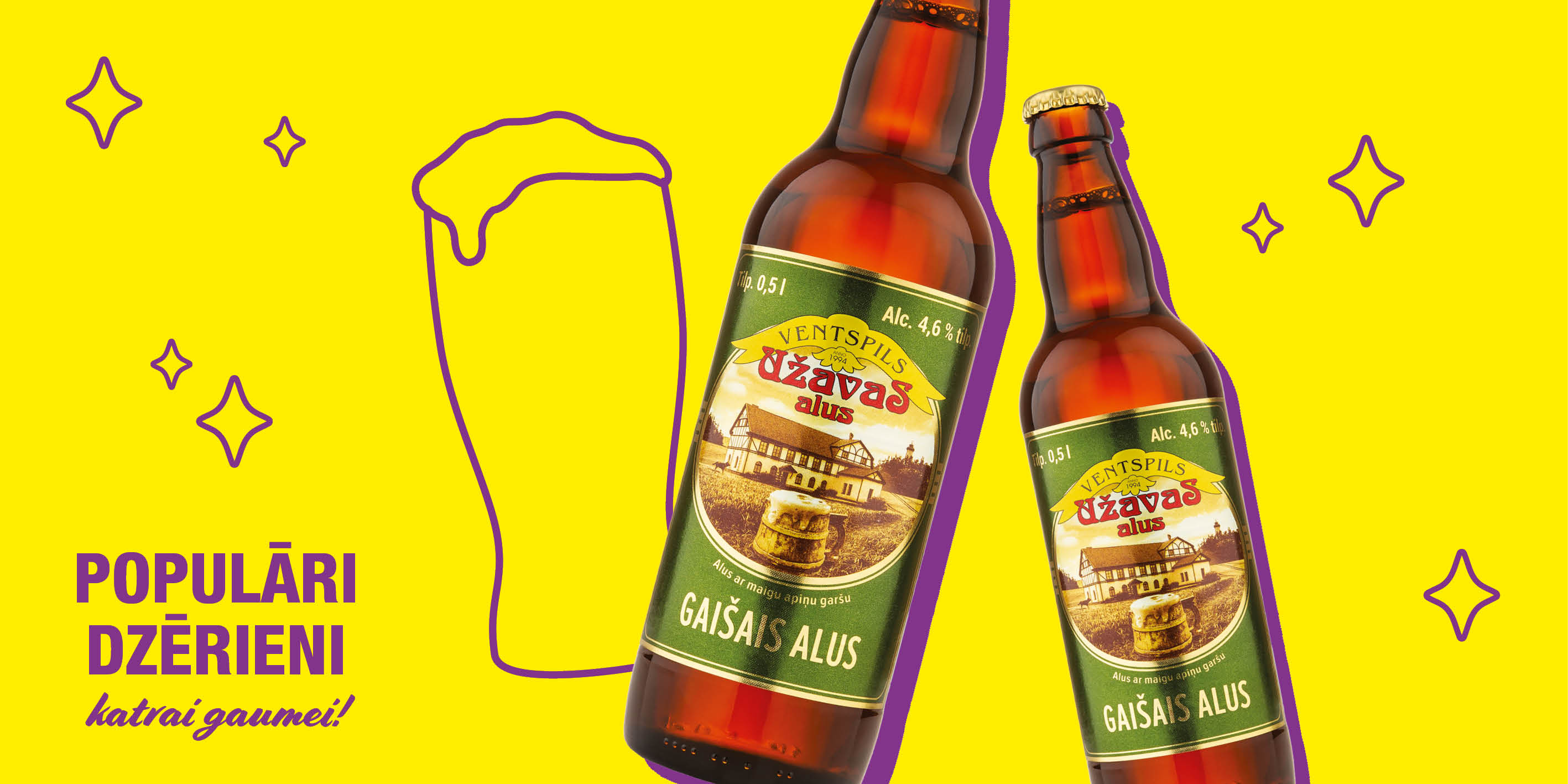 Alus, sidri, kokteiļi
