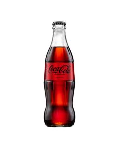 Gāzēts dzēr. Coca Cola Zero stiklā