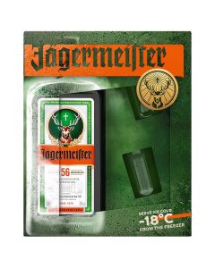 Liķieris Jagermeister 35%+2 zaļās glāzes