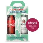 Rums Bacardi Carta Blanca 37.5%+ 1lCola-Cola
