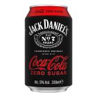 Alk.kokt. Jack Daniels ar kolu Zero 5% CAN