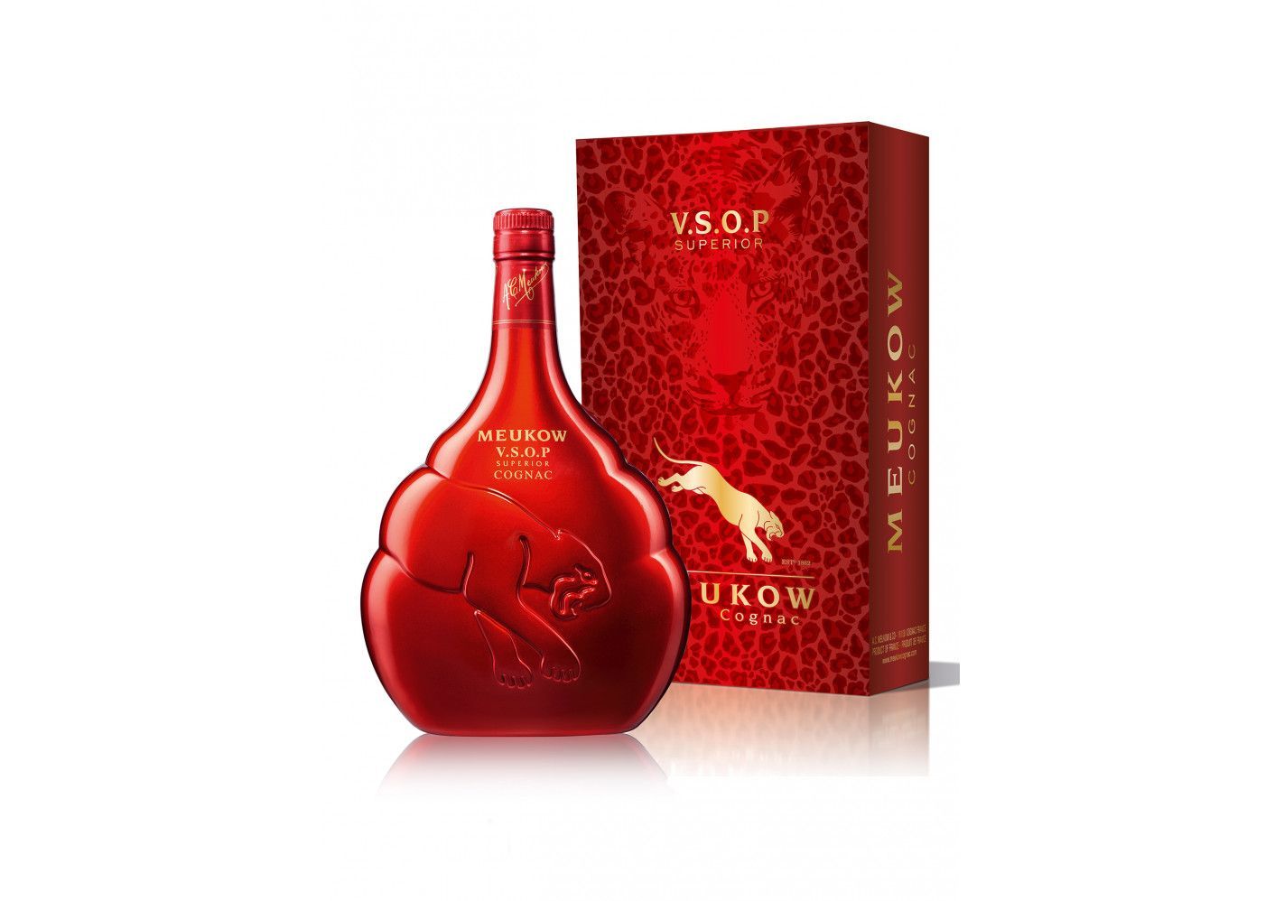 Konjaks Meukow VSOP Gift Box Red 40%