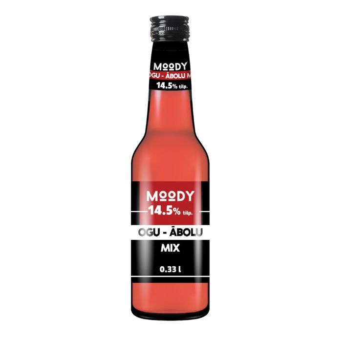 Alk.kokt. Moody Ķiršu-Zemeņu-Ābolu 14.5%
