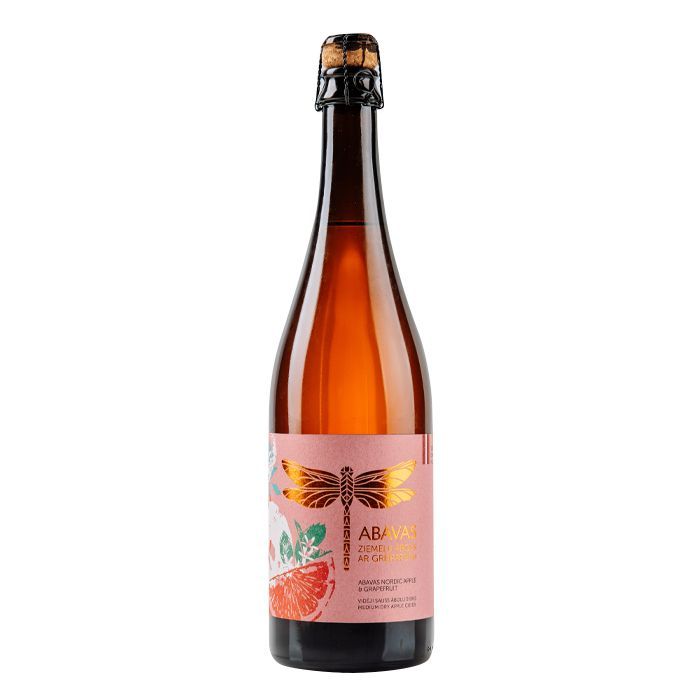 Sidrs Abavas Ābols ar greipfrūtu 5% stikls