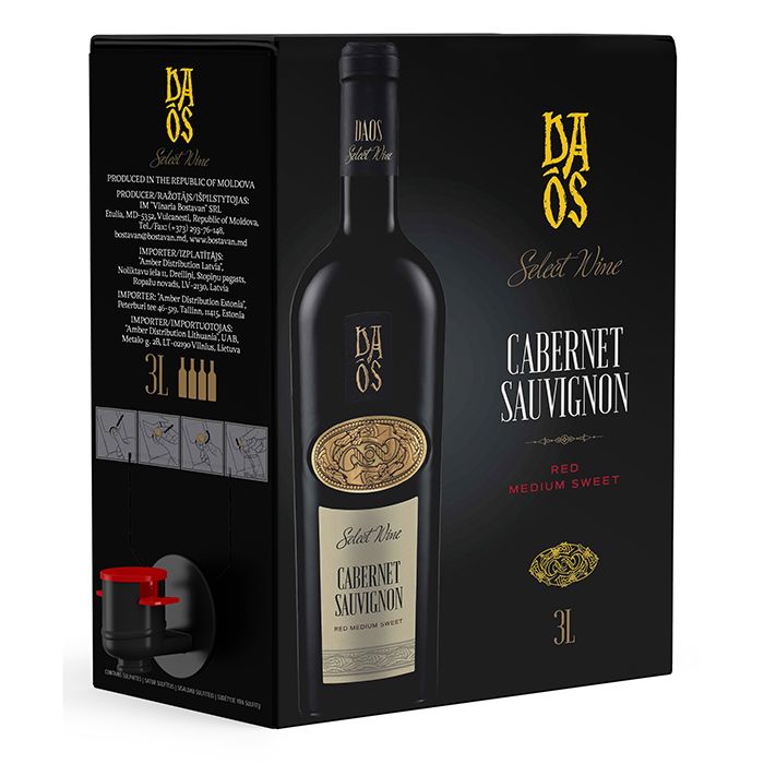 Sarkanv. Daos Cab.Sauv.12% BIB