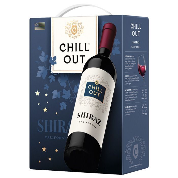 Sarkanv. Chill Out Dark&Generous shiraz 14%
