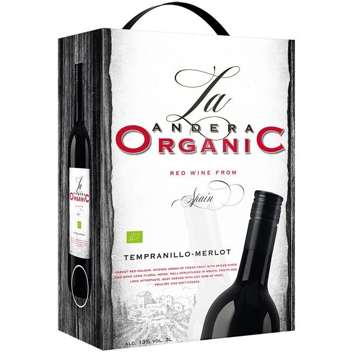 Sarkanv. La Andera Tempranillo Merlot 13% BIB