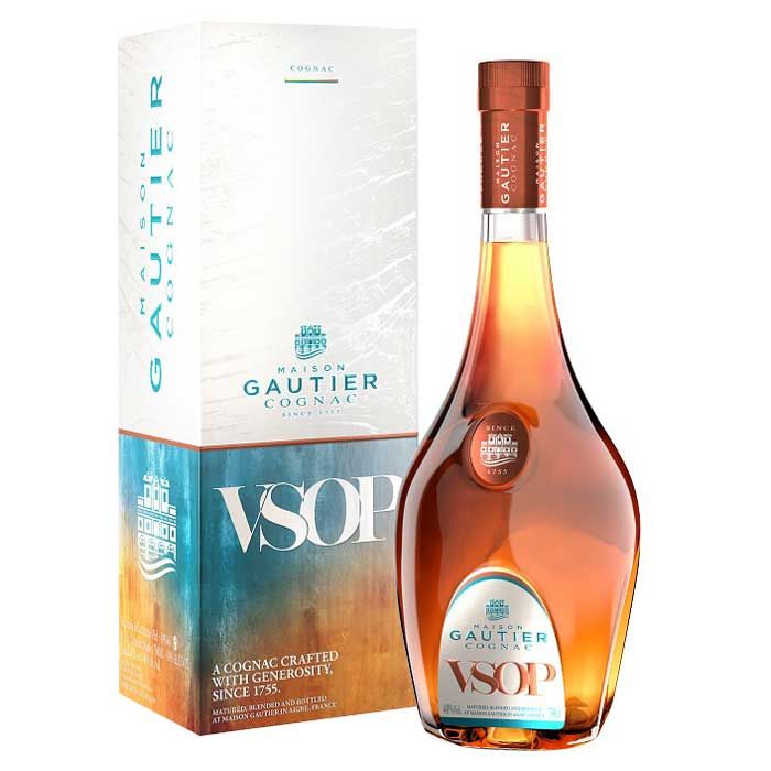 Konjaks Gautier VSOP 40% kastē