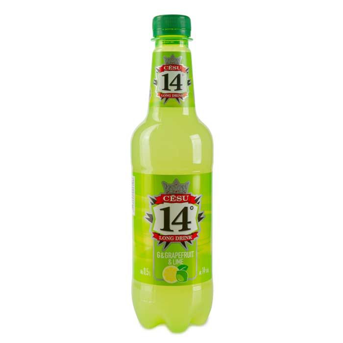 Alk.kokt. Cēsu G&Lemon&Lime 14% PET