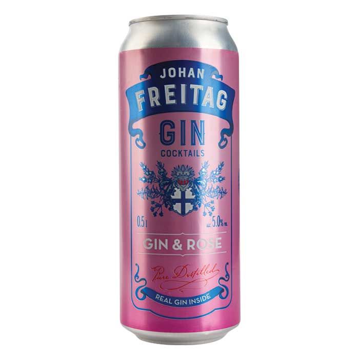 Alk.kokt. Johan Freitag GIN&Rose 5% CAN