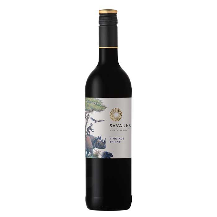 Sarkanv. Savanha Pinotage-Shiraz 14.5%