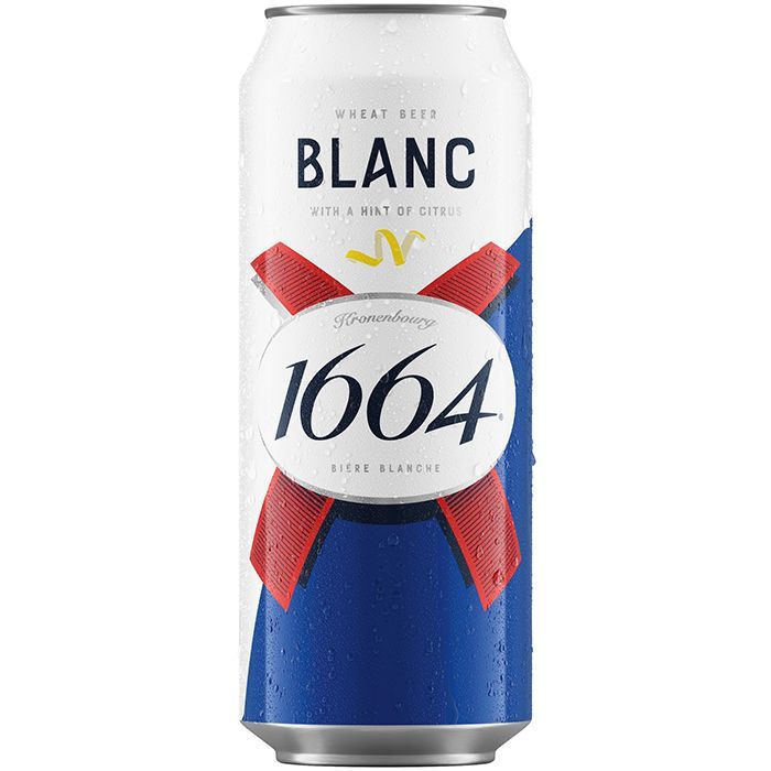 Alus Kronenbourg 1664 blanc 5% skārd.