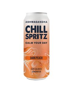 Gāzēts dzēr. Chill Spritz tumšā persika gar.