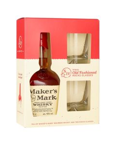 Viskijs Makers Mark 45% + 2 glāzes