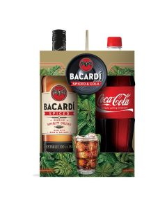 Stiprs alk.dzēr. Bacardi Spiced 35% 0.7l +Cola