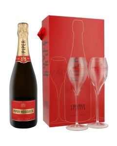 Šampanietis Piper Heidsieck Cuvee12%+2glāzes