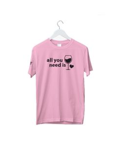 Krekls AlkOutlet Unisex All you need rozā