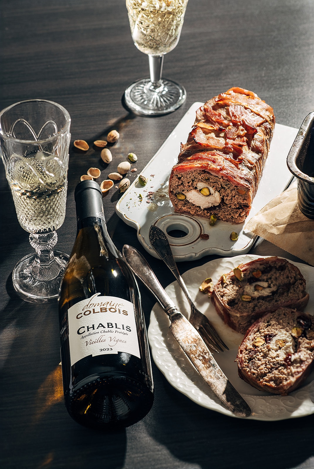 Terīne ar dzērvenēm un pistācijām