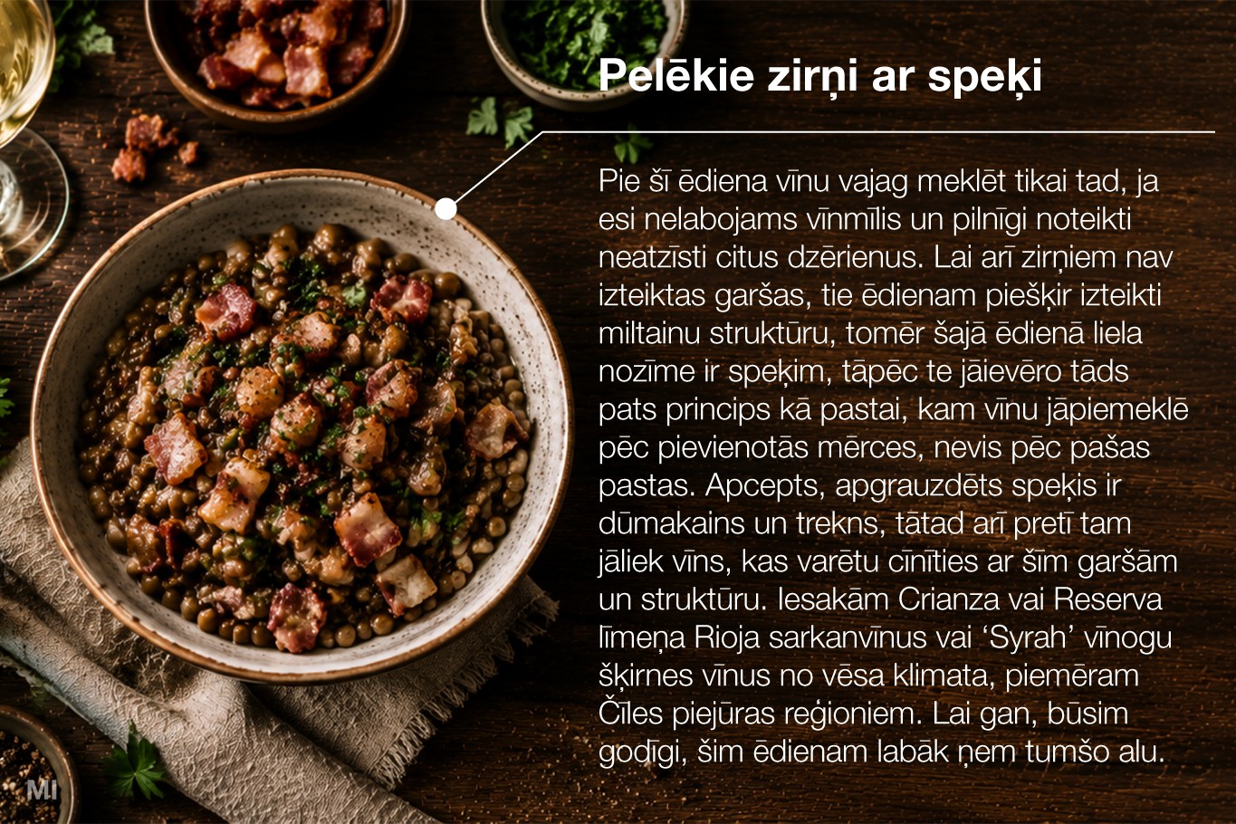 Pelēkie zirņi ar speķi