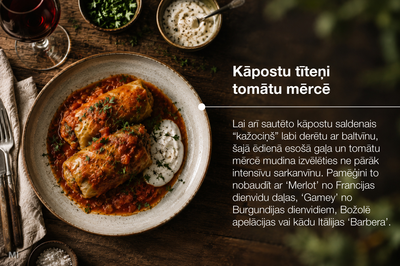 Kāpostu tīteņi tomātu mērcē